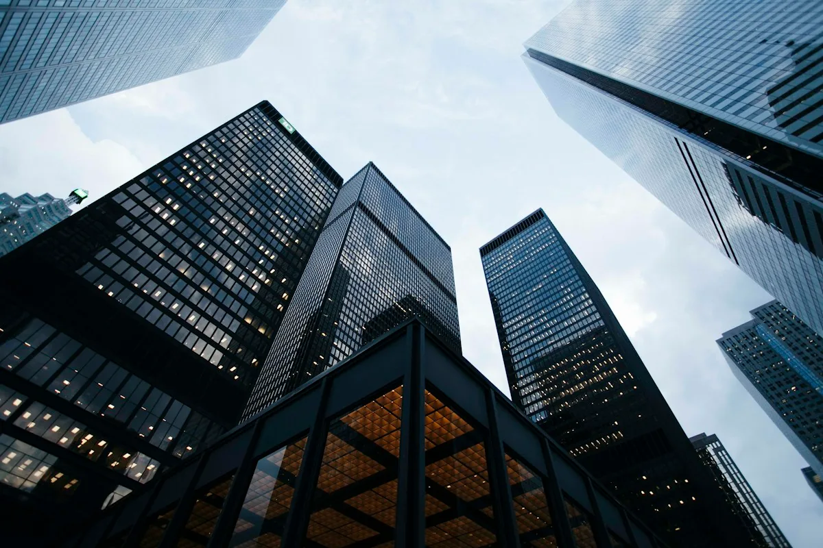 Architecture contemporaine du quartier des affaires